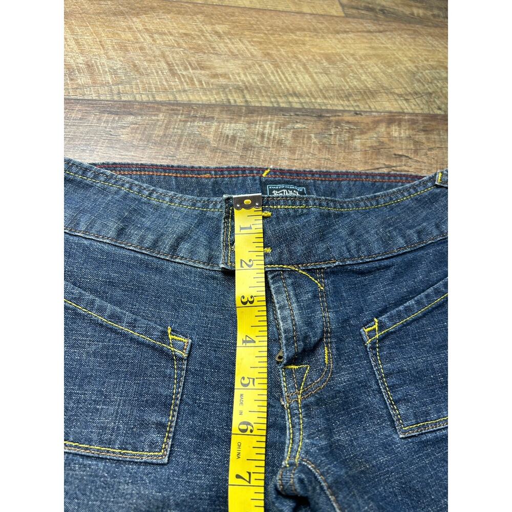 Y2K Von Dutch Low Rise Flare Jeans Indie Sleaze Denim 2000s Vintage - Picture 3 of 9